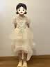 安妮优儿（Anneyol）女童礼服高端花童拖尾钢琴演奏服儿童六一主持人演出服 香槟 140 实拍图
