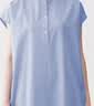MUJI 女式 凉感 套头连衣裙 女装宽松裙子26年夏季纯棉中长裙BC2Q8C6S 蓝色格纹 M (160/84A) 实拍图