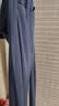 罗蒙（ROMON）休闲裤男夏季潮流西裤冰感宽松通勤商务弹力百搭裤子男 青35 实拍图