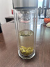 希诺抗菌玻璃杯双层防烫办公车载水杯男高档泡茶杯子XN-9303 360mL 实拍图