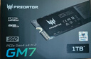 宏碁掠夺者（PREDATOR）1TB SSD固态硬盘 M.2接口(NVMe协议) GM7系列｜NVMe PCIe 4.0读速7200MB/s  AI电脑存储配件 实拍图
