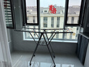 妙立（Miaoli）落地晾衣架铝合金可折叠室内可移动家用阳台户外防风挂衣架晒被子 实拍图