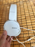 索尼（SONY） MDR-ZX110AP 耳机头戴式重低音手机电脑游戏有线耳机学生上网课学习办公耳麦 白色 实拍图