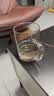 全度加厚高硼硅透黑玻璃杯三件杯韩式办公茶水分离器家用男女个人水杯 直身透明杯【平盖款】 400ml 1个 实拍图
