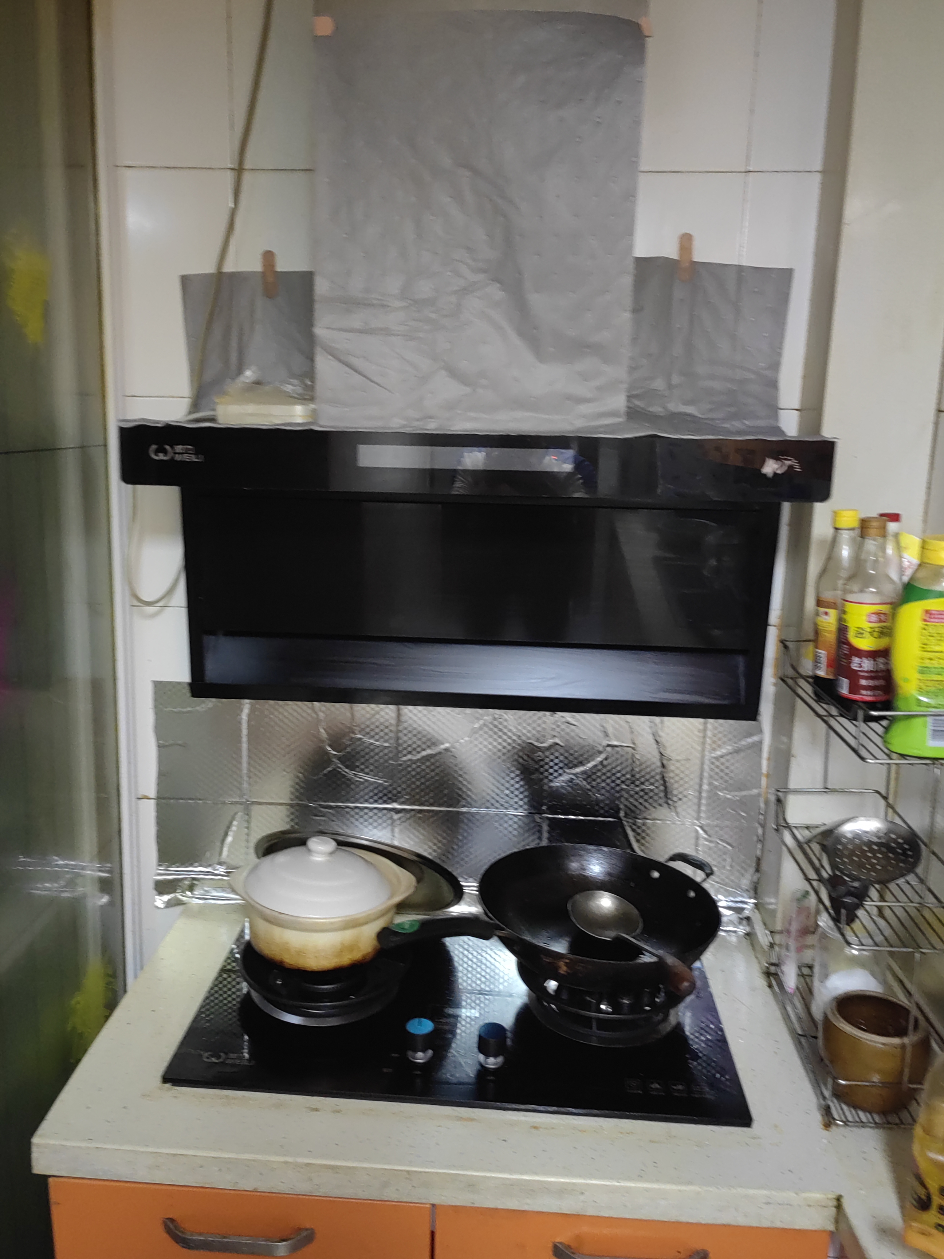 威力抽吸排油烟机家用大吸力一级能效变频以旧换新上门安装顶侧双吸油烟机燃气灶烟灶套装 【2件套】90cm标配款+鸳鸯定时灶天然气 全国联保+10年质保 实拍图