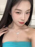 芯奢S925纯银蝴蝶流苏项链女款女生小锁骨链520情人节生日礼物送女友 光影蝴蝶项链+【玫瑰花礼盒】送礼必选 实拍图