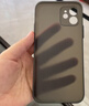 古雷斯（GURRS）适用苹果16手机壳 iphone16保护套镜头全包超薄肤感磨砂半透明防摔简约硅胶软壳 深空黑 实拍图