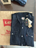 Levi's李维斯男士经典宽松蓝色牛仔衬衫时尚简约美式水洗情侣外套 中蓝色 M 实拍图