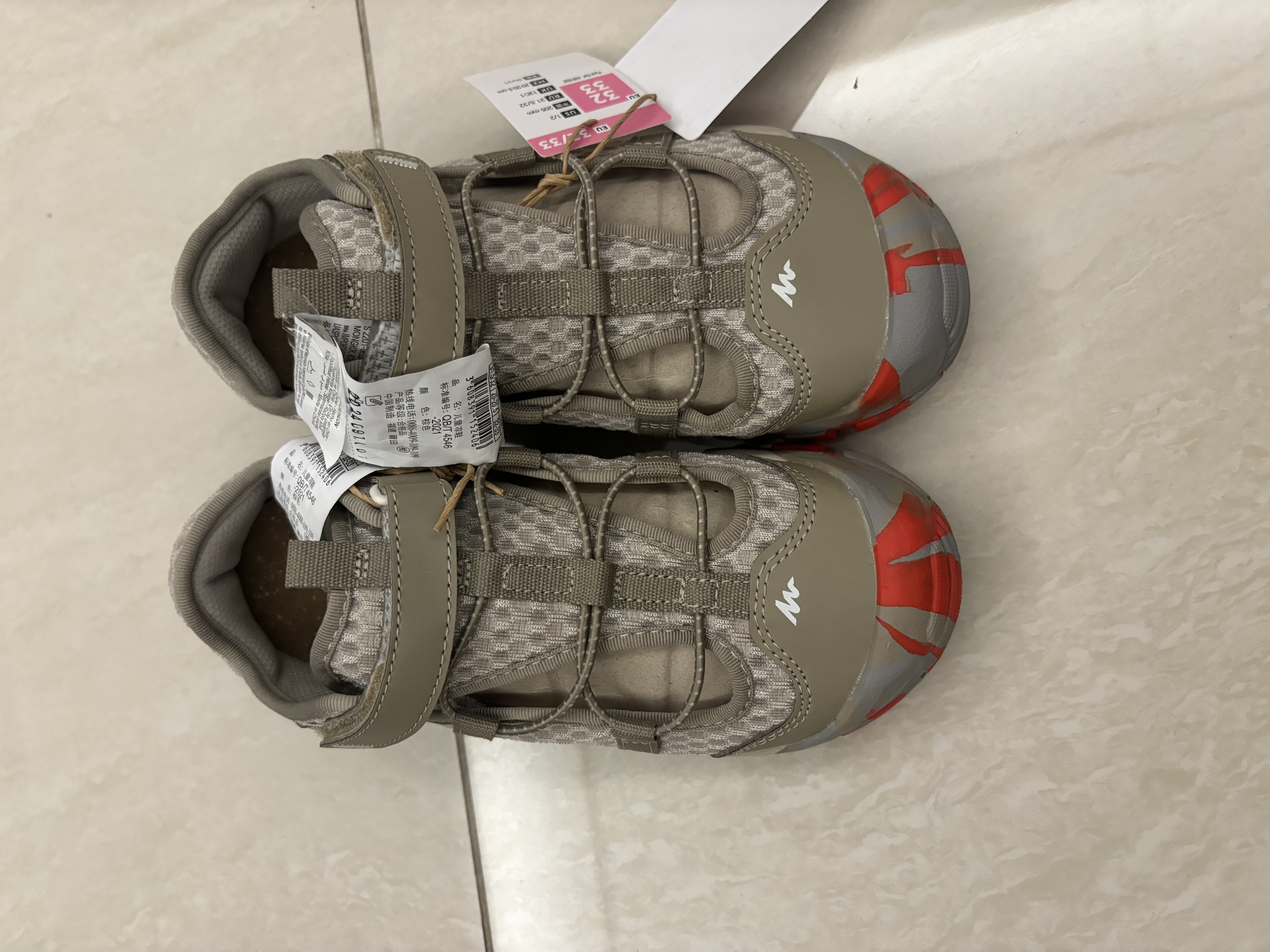迪卡侬（DECATHLON）儿童凉鞋透气MH150夏防滑耐磨洞洞鞋包头鞋5158418 实拍图