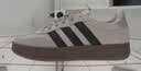 adidas「T头鞋」BARREDA休闲板鞋德训鞋男女阿迪达斯官方轻运动   灰色/黑色/树脂黄   45 实拍图