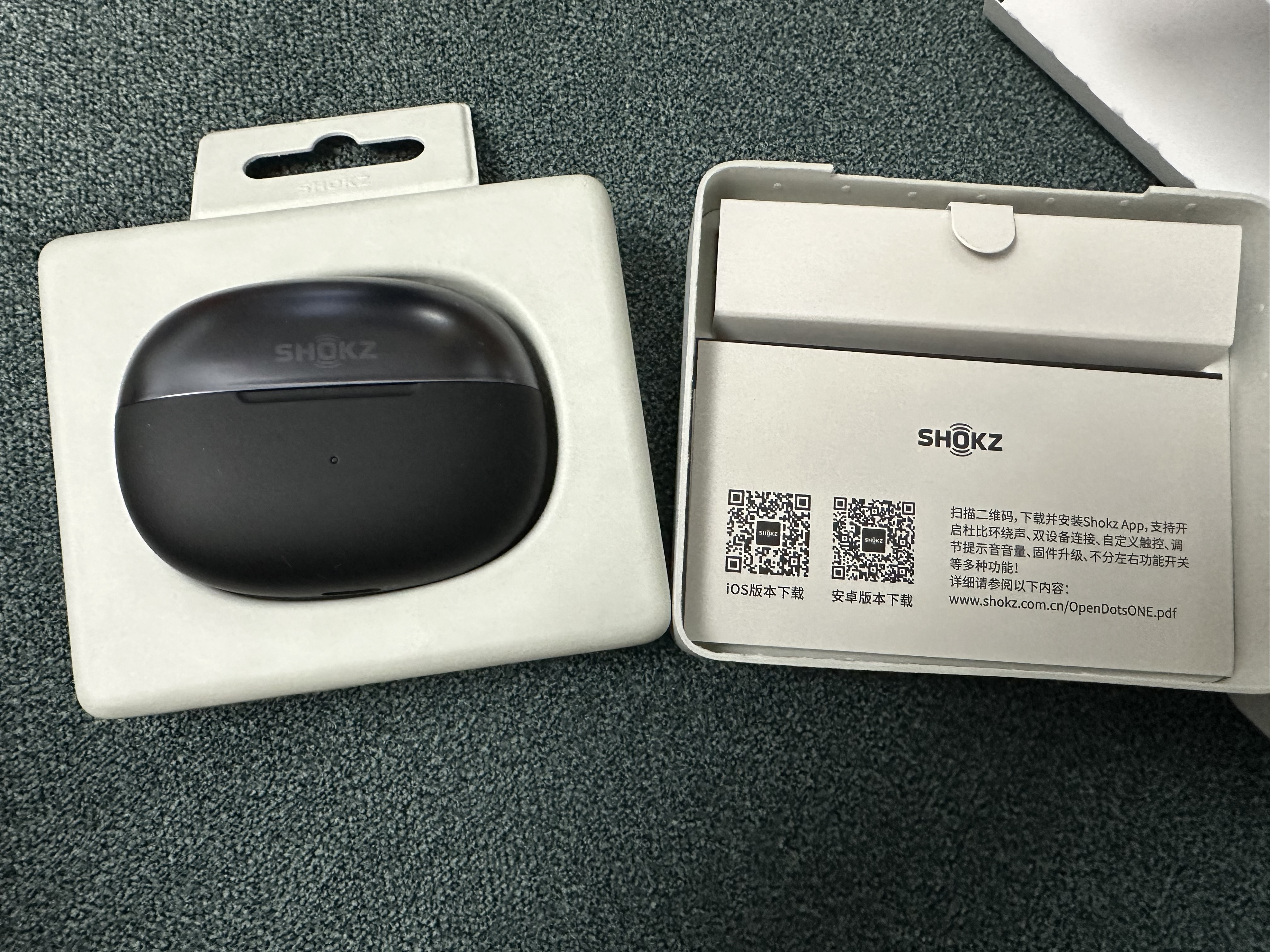韶音（SHOKZ）OpenDots ONE动钛圈开放式蓝牙耳机耳夹式无线耳机运动跑步蓝牙耳机适用于苹果 E310 黑色 实拍图
