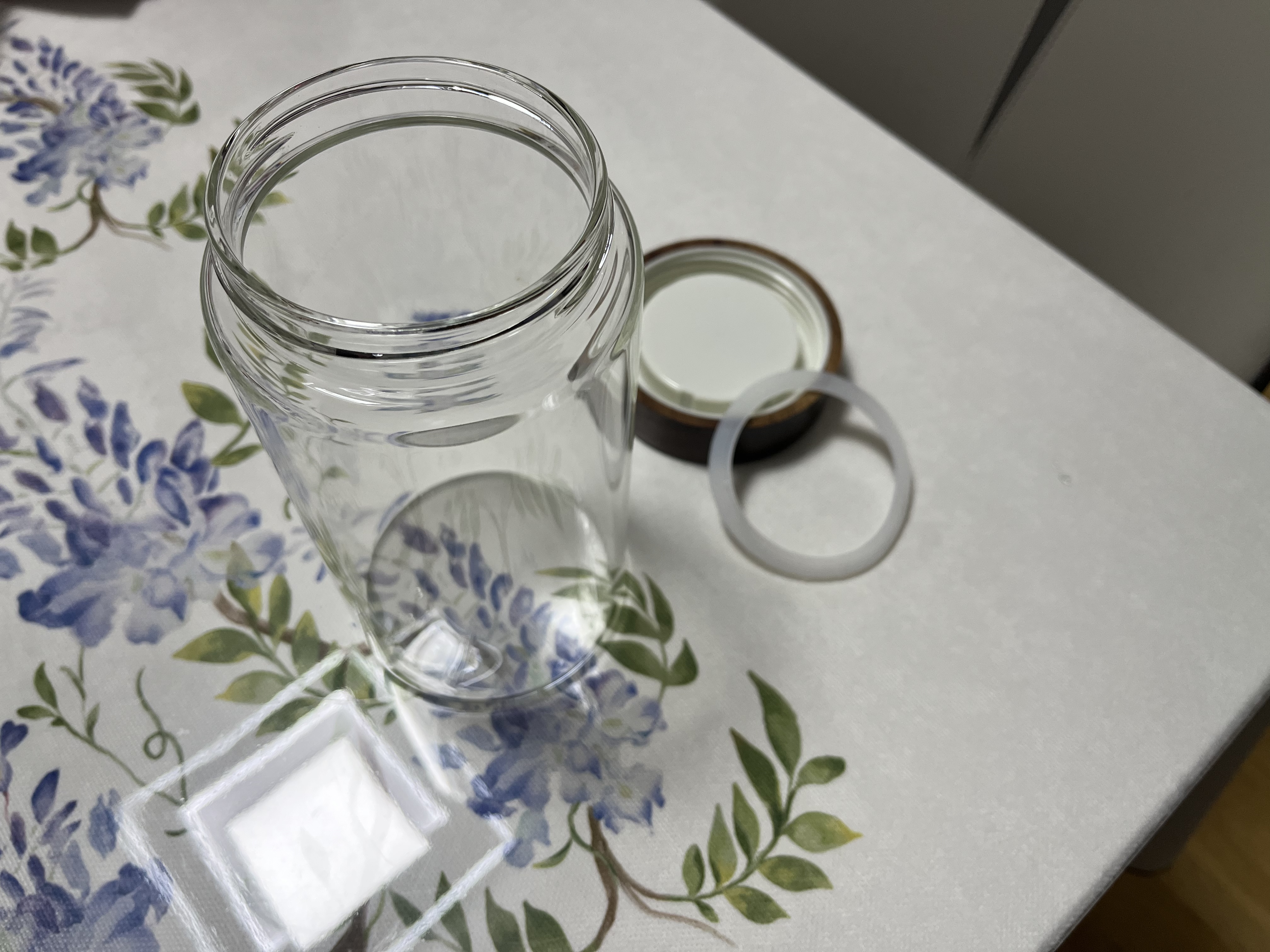 格娜斯食品级密封罐玻璃瓶咖啡罐茶叶罐蜂蜜罐糖果零食厨房干货储物罐五谷杂粮收纳储存罐子1300ml 实拍图