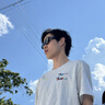 目木间gm墨镜男士痞帅个性小框猫眼美式复古 黑框黑片【高清升级TR90】 实拍图