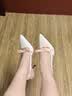CHARLES&KEITH缎面蝴蝶结尖头高跟凉鞋女生日礼物送女友CK1-60361556 Light Pink浅粉色 35 实拍图
