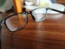 依视路（ESSILOR） 新款商务男镜架时尚镜框女配依视路镜片近视定制眼镜网上配镜 TR90-全框-1021BK-黑色 镜框+依视路膜岩高清1.60现片 实拍图