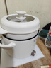 美的（Midea）电煮锅 泡面火锅宿舍小电锅 电蒸锅 多功能家用电热锅 2.6L蒸煮一体 小型2-3人用 配带蒸笼XZE2076 实拍图