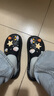 名创优品（MINISO）洞洞鞋男女款EVA夏外穿沙滩凉鞋防滑踩屎感包头情侣 黑色+海星 实拍图