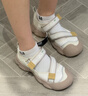 斐乐（FILA）猫爪7代凉鞋玛丽珍凉鞋女鞋2026夏季新款运动鞋子沙滩凉鞋 奶白/泡沫白-GW 38 实拍图