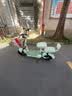 五星钻豹电动车2026新新国标电动自行车48V智能两轮成人男女式踏板电瓶车日常通勤代步车A40 源彩奶绿/F奶昔白 48V12AH铅酸电池 实拍图