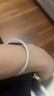 顺庆银楼古法银手镯哑光9999足银男女传承镯子饰品闭口素圈手镯送女友 古法20克56mm配证书 实拍图