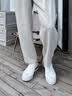 迪桑特（DESCENTE）【新色上市】男女CHRON TEMPO运动休闲薄底帆布鞋 D6231LSN25-男子-WT-白色 43 实拍图