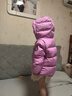 保姆鹅 儿童羽绒服宝宝短款加厚白鸭绒外套男童女童保暖防风冬[NG2637] 兰花粉 110 实拍图