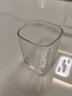 FGHGF高颜值初雪锤纹玻璃杯日式家用水杯威士忌酒杯方形杯子简约 初雪杯1只 200ml 实拍图