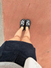 卡骆驰（CROCS）檀健次同款复古小鲸鱼洞洞鞋时尚厚底洞洞鞋花园鞋206302 黑色-001(含智必星) 36 /37(230mm) 实拍图