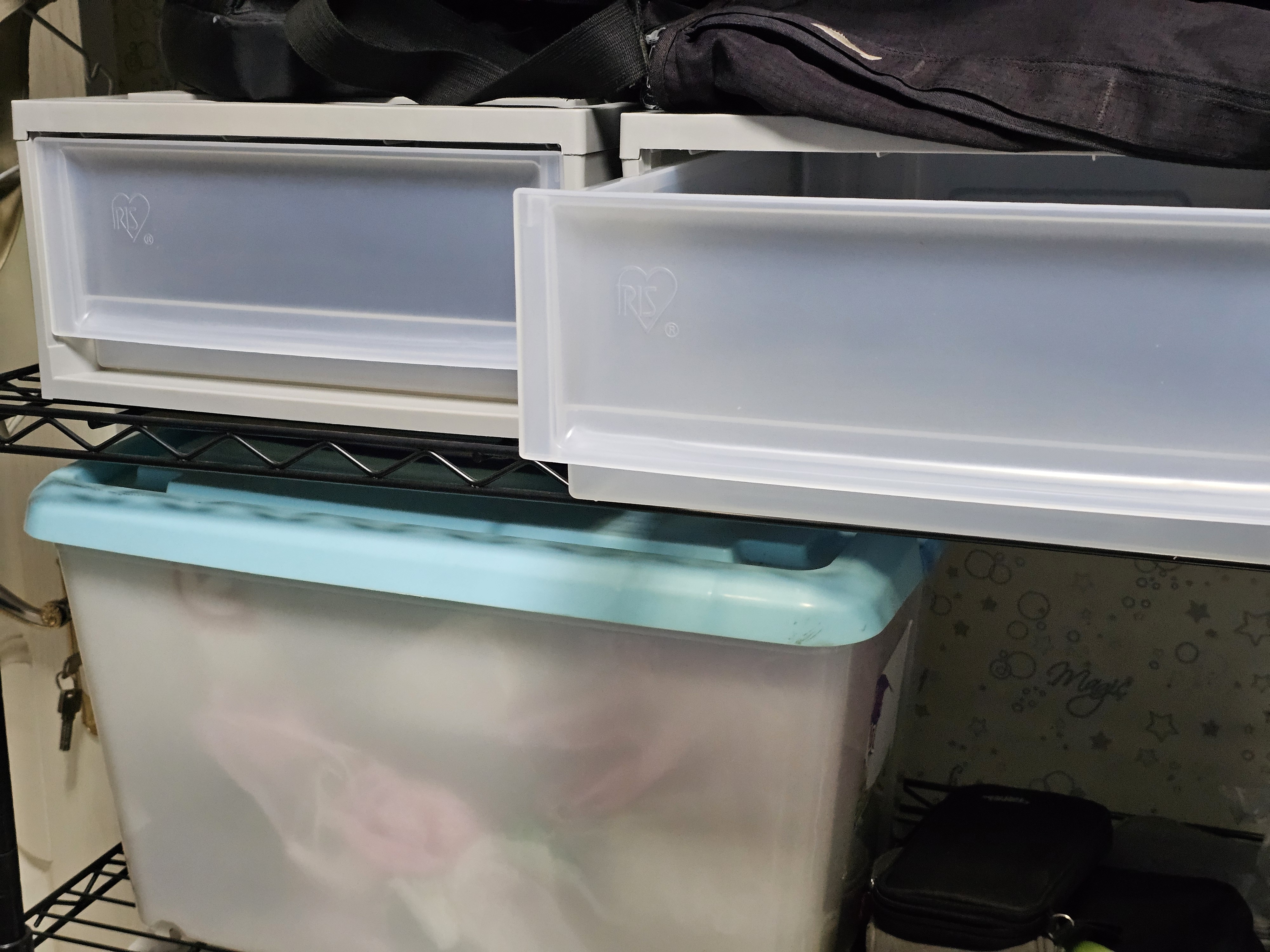 爱丽思衣服收纳箱塑料大号抽屉式收纳盒衣物玩具整理箱28L灰色1个装450S 实拍图
