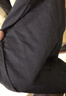 优衣库竹节纱V领T恤/短袖女装纯棉打底休闲百搭26春夏新款483460 483460/09黑色 XL 实拍图