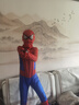蜘蛛侠衣服紧身衣COS战衣奥特曼童装儿童男孩套装钢铁侠服装 超凡蜘蛛侠连体衣+头套 150 实拍图