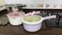 卡罗特奶锅不粘锅钛陶瓷小奶锅婴儿辅食锅泡面牛奶锅燃气电磁炉通用18cm 实拍图