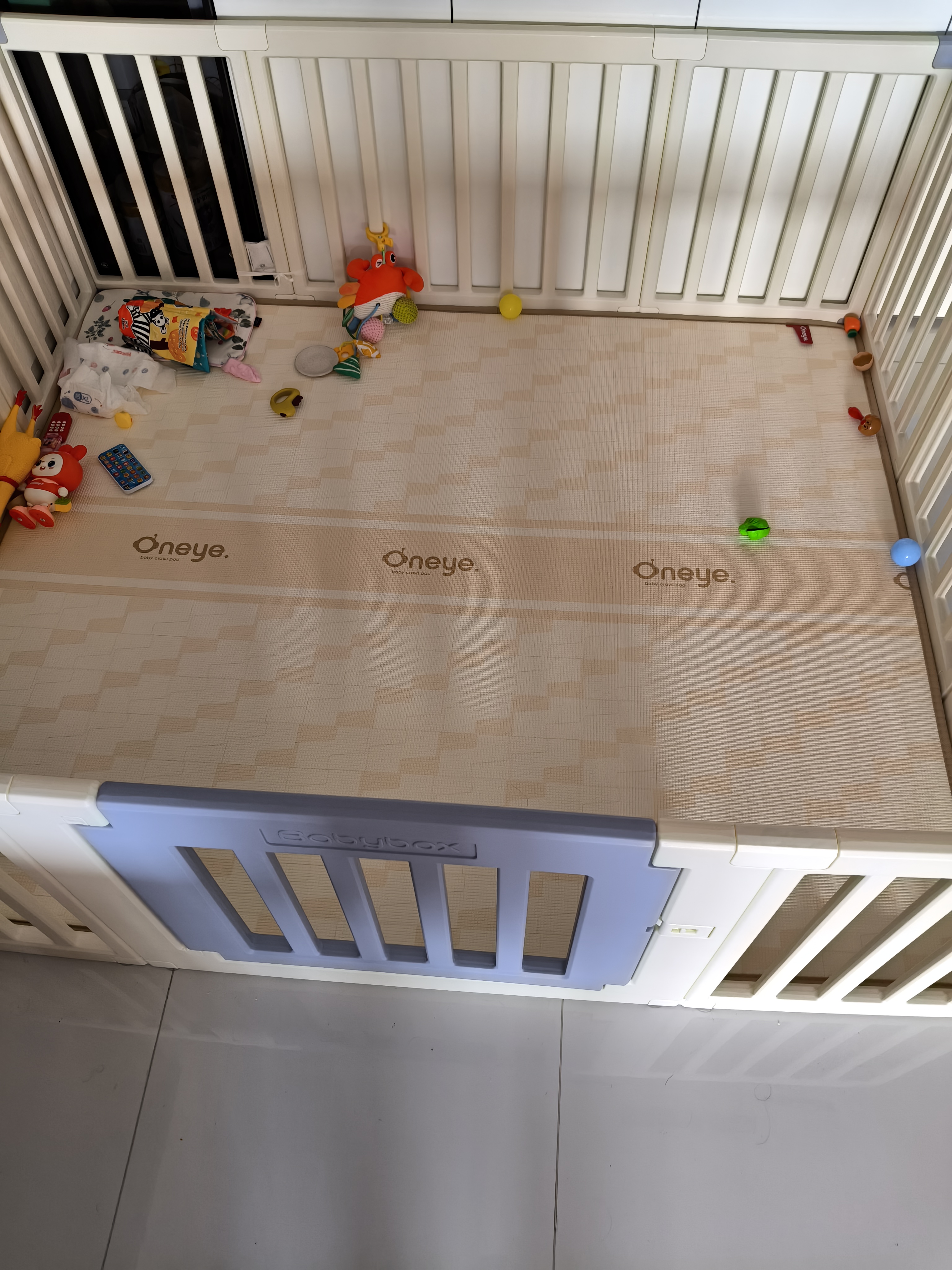 贝博氏babybox宝宝游戏围栏婴幼儿童防护栏地上爬行垫客厅室内家用 实拍图