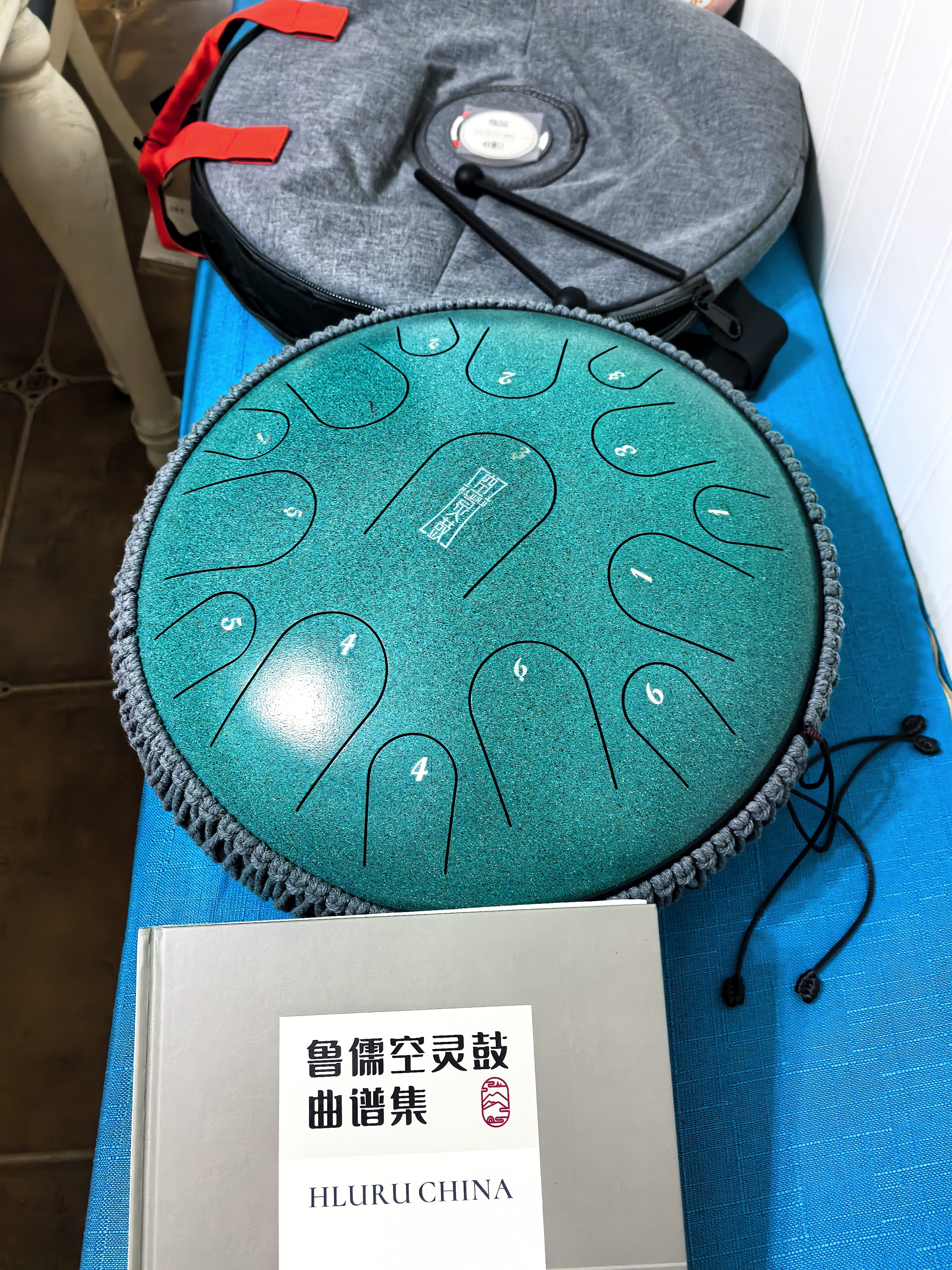 鲁儒空灵鼓自营旗舰店15音14寸钛金钢手碟鼓专业演奏成人初学乐器 实拍图
