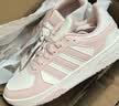 adidas COURTBEAT场下休闲篮球风板鞋男女阿迪达斯官方轻运动   白色/沙棕粉   36 实拍图