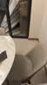 顾家家居（KUKA）岩板餐桌椅子现代简约可伸缩折叠饭桌家用餐桌椅组合7209亮光 【卡斯高金亮色】1.35M餐台+折线灰椅*6 实拍图