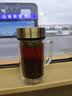 富光高硼硅玻璃杯男士茶水分离双层加厚带把手大容量水杯子办公泡茶用 实拍图
