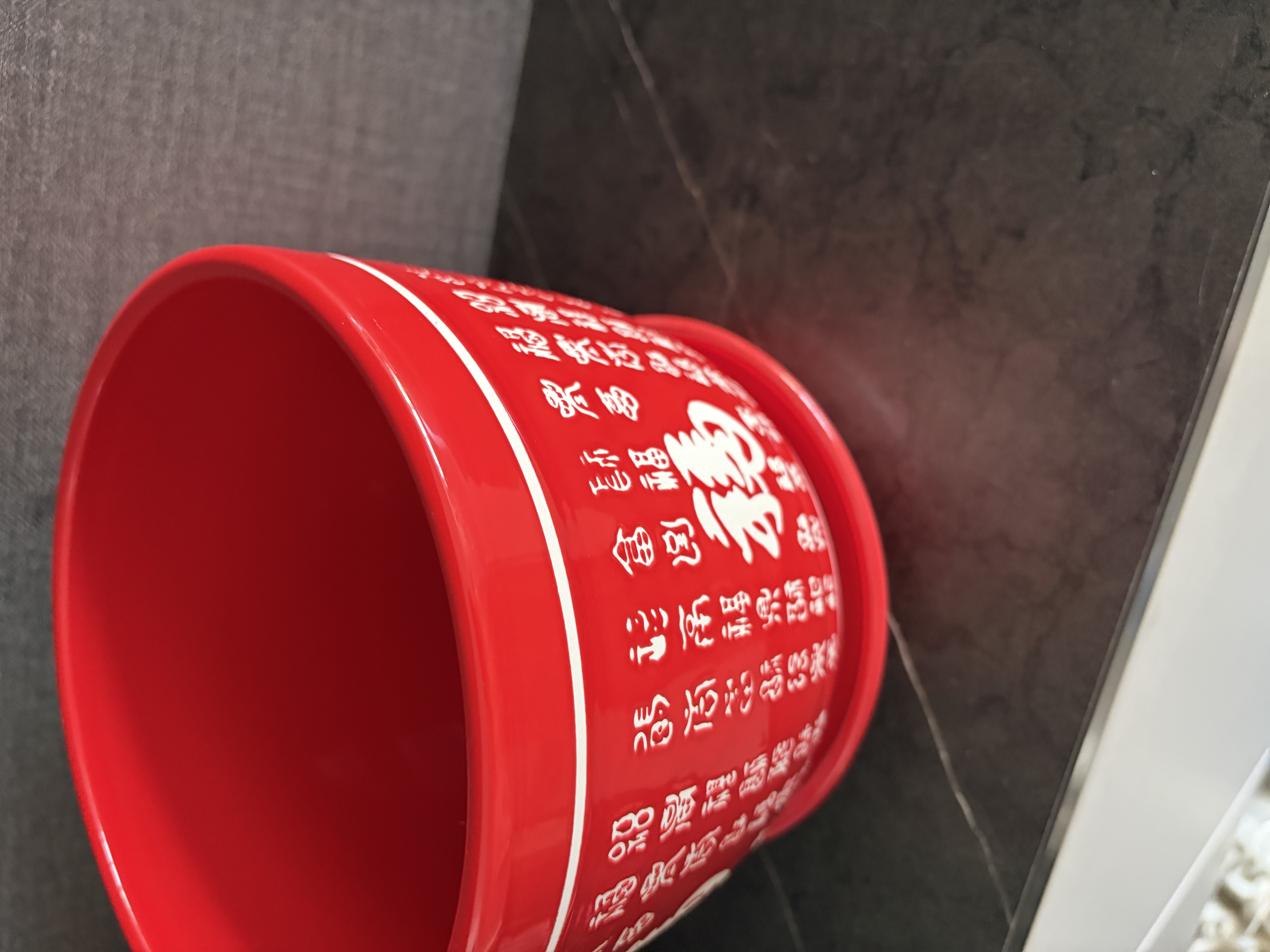 九千谷陶瓷花盆带托盘阳台绿植盆栽简约 红红火火 红福盆大号1个装3864 实拍图