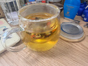 美斯尼 茶杯玻璃茶水分离杯子茶具竹盖带把手加厚耐热男女士玻璃泡茶杯 透明把 450毫升 实拍图