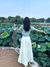 茵曼【秀场同款】索罗纳凉感条纹短袖女26夏针织衫上衣蓝色M 实拍图
