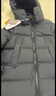 保姆鹅  【风墙】儿童羽绒服宝宝中长款护脸加厚外套保暖童装[NG2664] 炭黑 130 实拍图