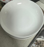 友来福陶瓷盘子菜盘家用简约白色釉下彩餐具餐盘碟子深盘套装8英寸4只 实拍图