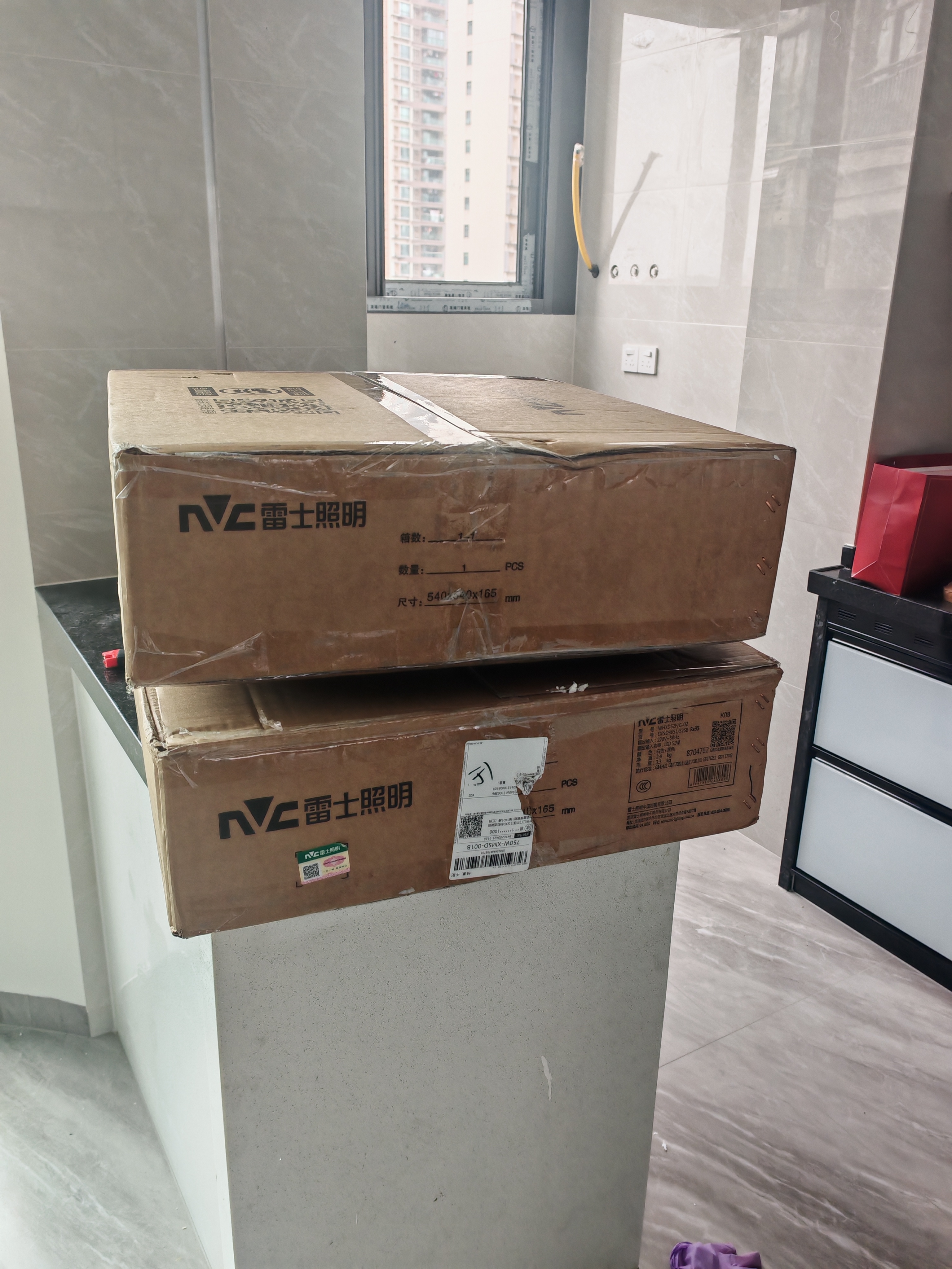 雷士（NVC） 吸顶灯客厅灯大灯卧室房间灯餐厅灯塑影北欧线条灯具简约包安装 荐 高显柔光-三室两厅搭餐厅灯 实拍图