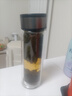 【京东物流配送】高硼硅双层玻璃杯大容量泡茶杯水杯子茶水分离杯 【双层加厚】茶杯350ml1只 实拍图