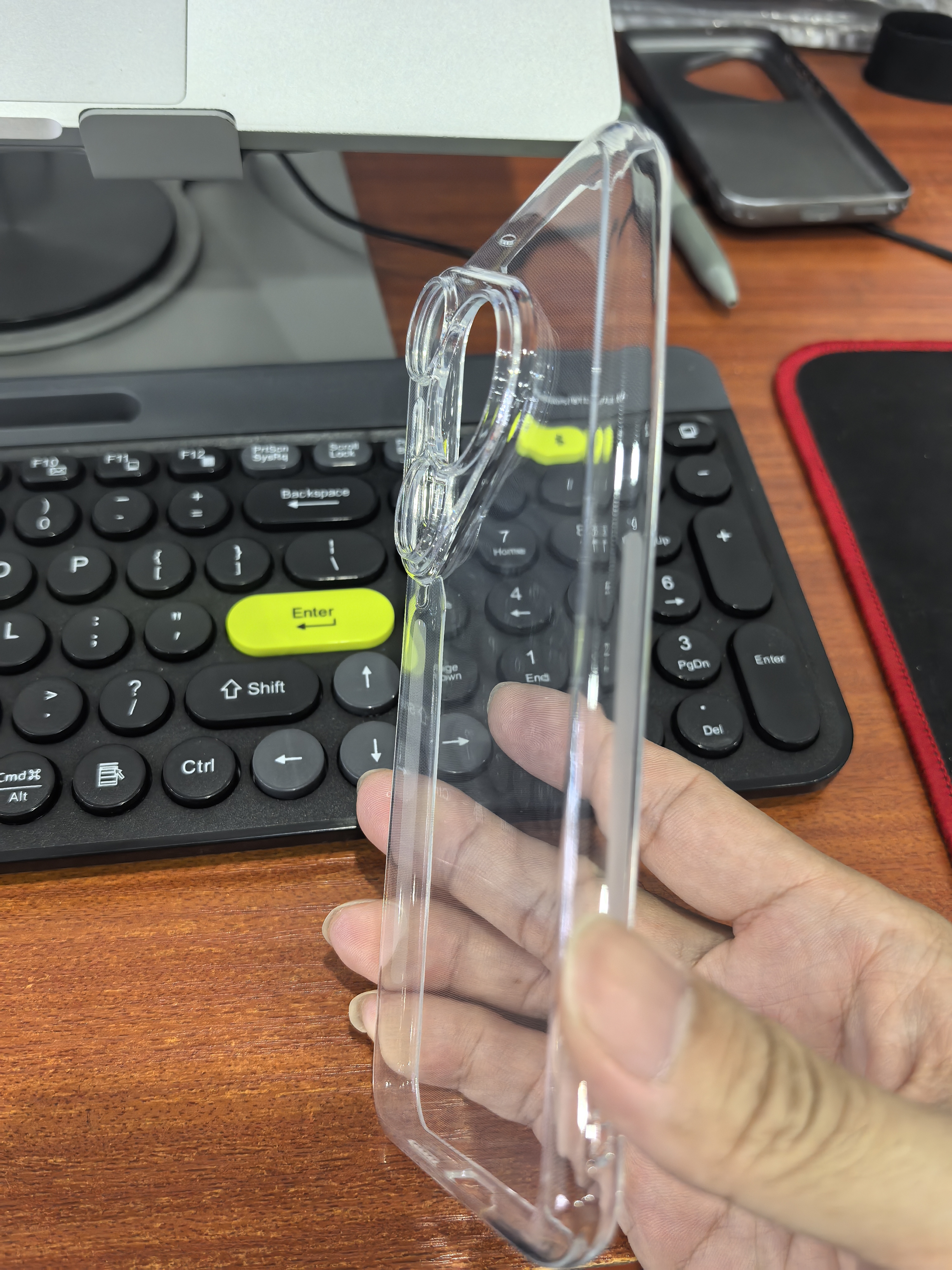 绿联【环保认证】适用华为Pura70Pro+手机壳P70pro保护套全透明超薄抗指纹防摔镜头全包男女简约软壳 实拍图