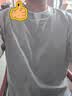 gxgjeans男装  假两件拼接简约休闲短袖T恤男生上衣 26夏新品 灰色 XL (180) 实拍图