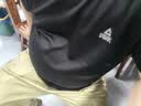 匹克跑步速干运动套装男秋季衣健身服透气排汗羽毛球服短袖短裤两件套 黑色【升级C款-带拉链】 X4L/195 实拍图