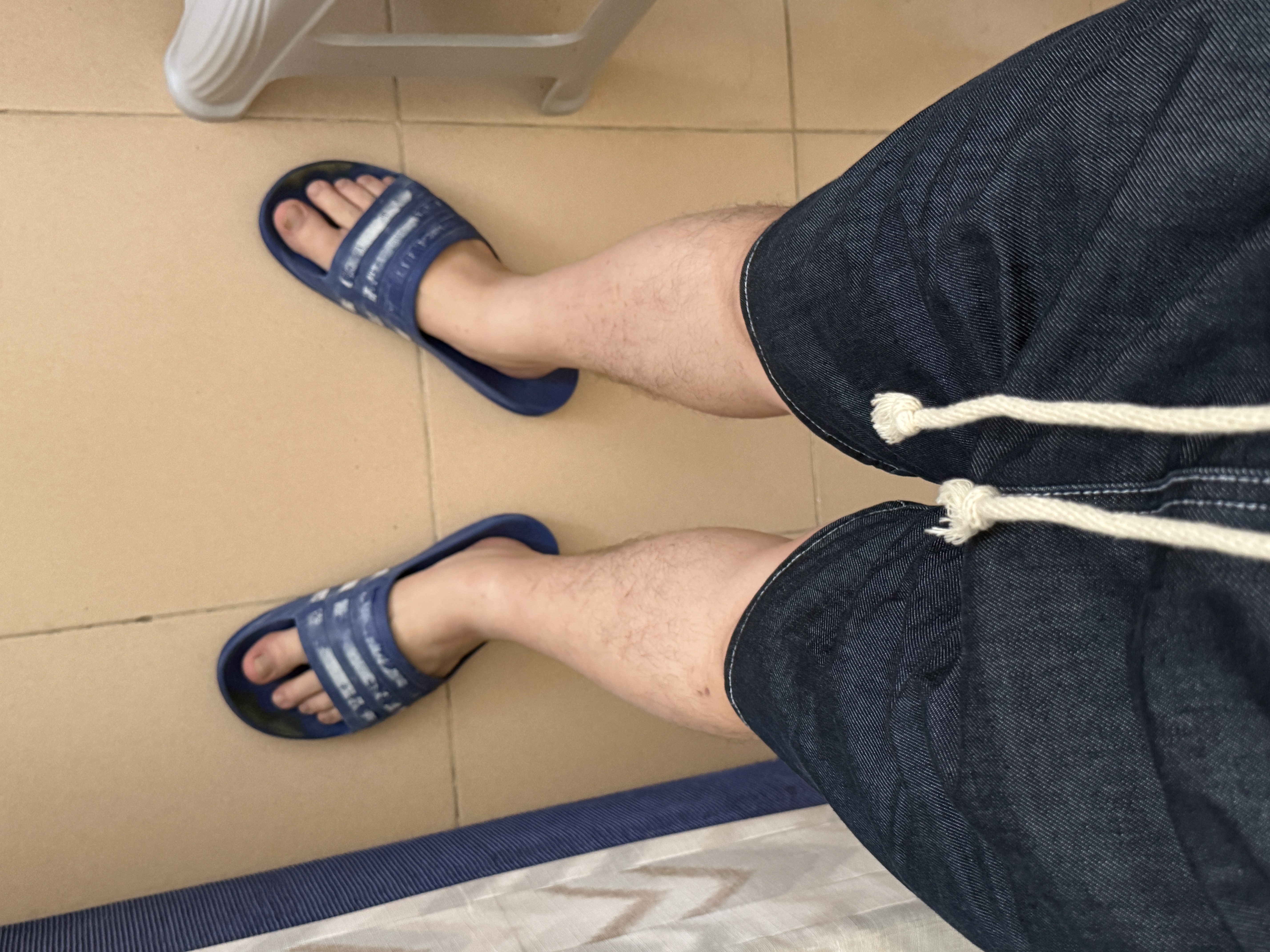 马登工装美式凉感丹宁牛仔短裤男士夏宽松休闲冰皮冰丝薄款直筒五分裤 牛仔蓝 3XL 实拍图