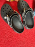 CROCS卡骆驰经典特林洞洞鞋男女同款拖鞋耐磨休闲鞋一脚蹬鞋|206340 黑色-001 41 /42(260mm) 实拍图