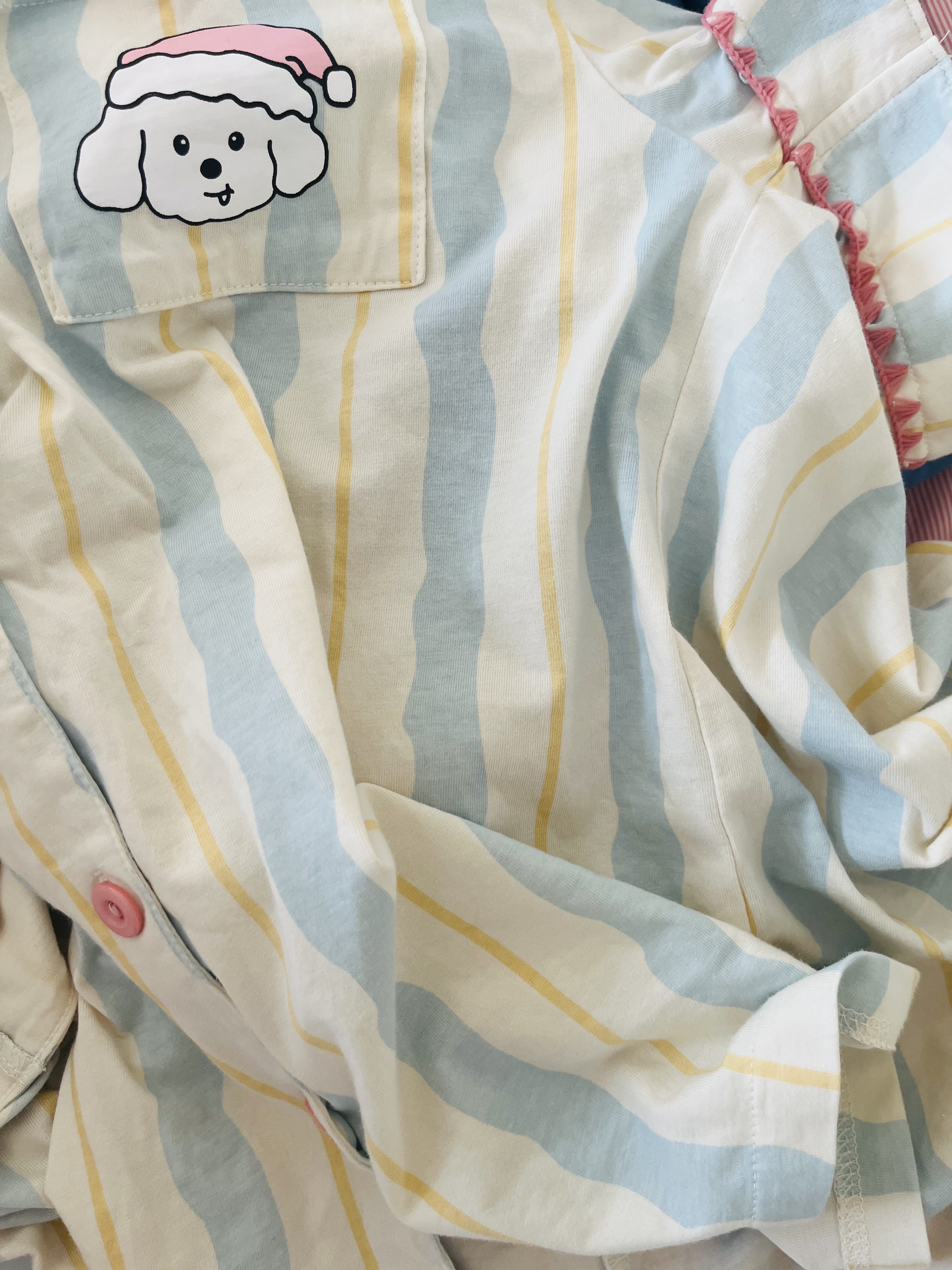 芬腾睡衣女10A抑菌纯棉26年春夏三件套短袖长裤短裤家居服套装 实拍图